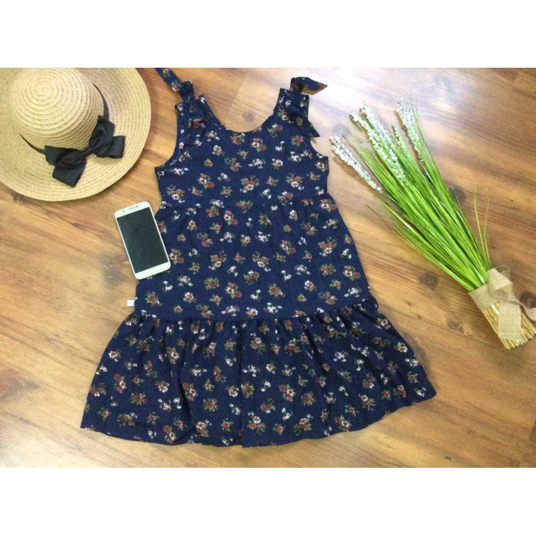 Váy Maxi hoa 2 tầng size 9 1-2-